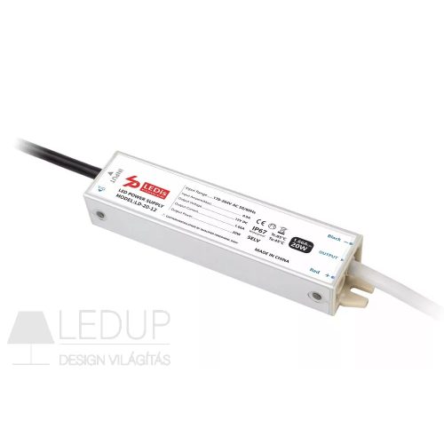 LEDis LD-20-12, LED tápegység, 20W / 12V