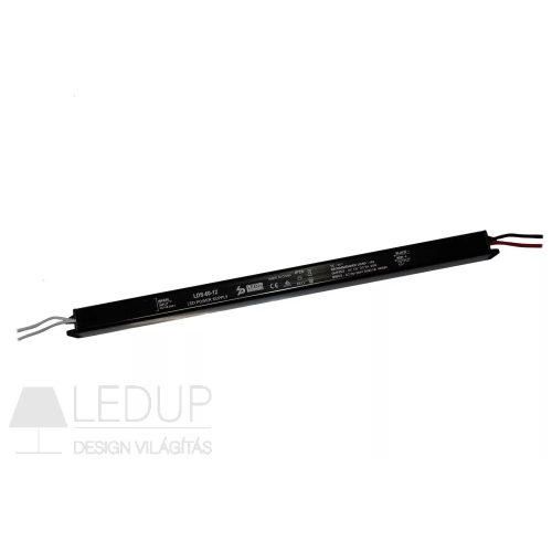 LEDis LDS-60-12, slim LED tápegység, 60W / 12V