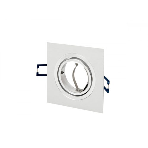 LEDline LEDOM Downlight alu. square white brushed adjustable