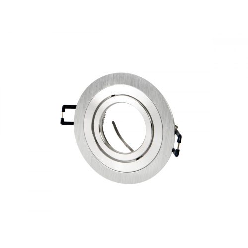 LEDline® downlight aluminium round adjustable SLIM silver brushed OROSA