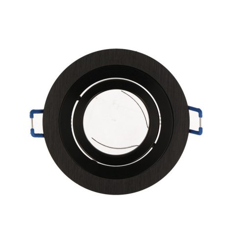 LEDline® downlight aluminium round adjustable SLIM black brushed OROSA