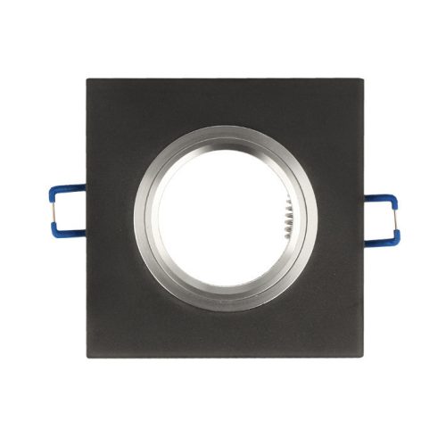 LEDline® downlight glass square black 90x26x10mm frosted GLIKKA