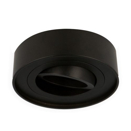 LEDline® downlight surface-mounted round black ROLLO MIDI