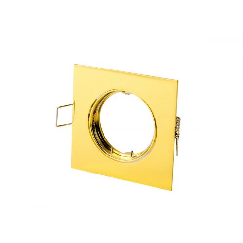 LEDline® downlight square adjustable die cast aluminium gold