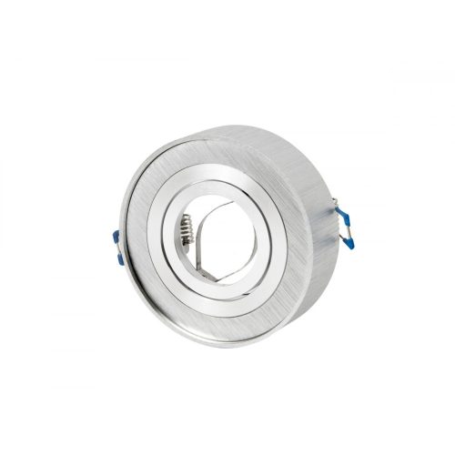 LEDline® downlight recessed-mounted round silver ROLLO MIDI