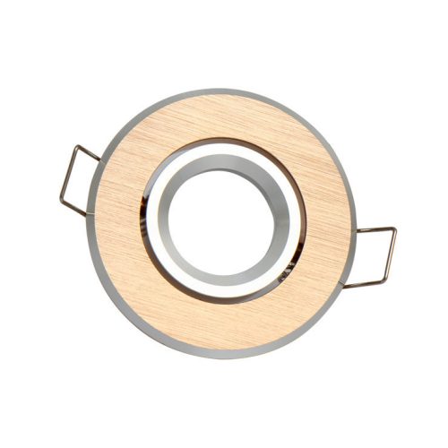 LEDline® downlight aluminium MR11 round adjustable gold brushed