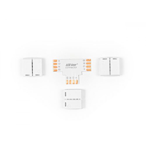 LEDline® COB strip CLICK CONNECTOR angular 10 mm 4 PIN Type T RGB