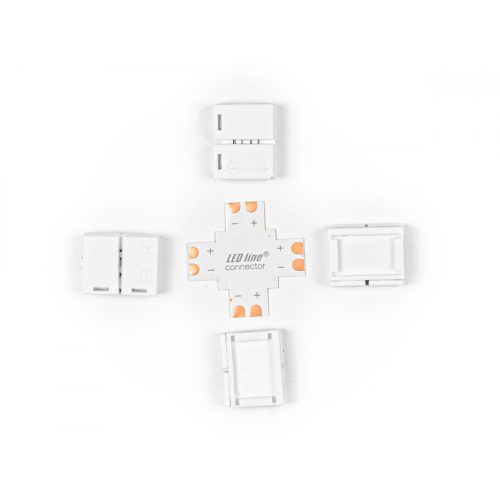 LEDline® COB strip CLICK CONNECTOR angular 8 mm 2 PIN Type +