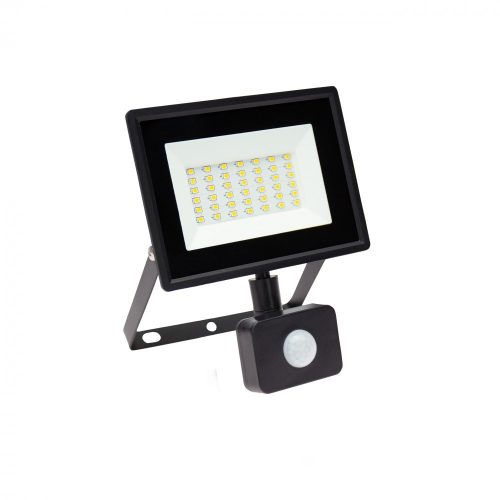 SpectrumLED Fekete LED Reflektor 30W 2900lm Hideg fehér mozgásérzékelős