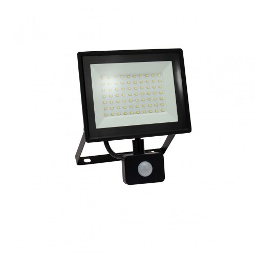 SpectrumLED Fekete LED Reflektor 50W 4500lm Természetes fehér mozgásérzékelős