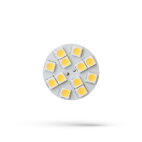 LED G4 12V 2W 12 LED WW 30x17mm back pin