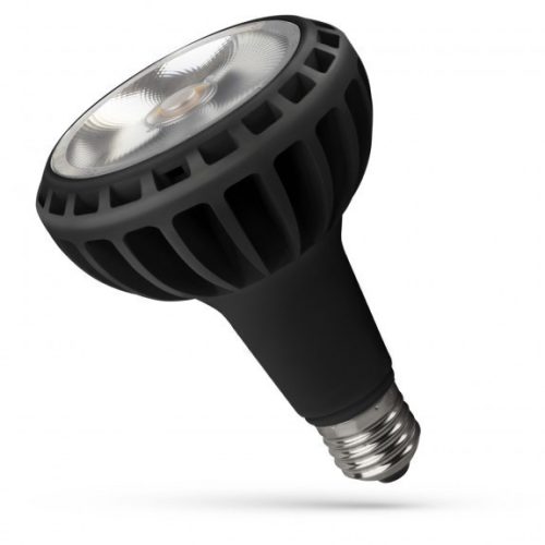 LED PAR30 E27 230V 20W WW Fekete