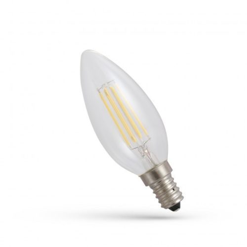 LED gyertya E14 230V 5,5W COG NW üveg