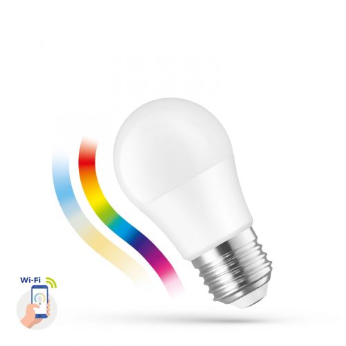 LED Kisgömb E27 230V 5W RGB+CCT+DIM WIFI - SMART